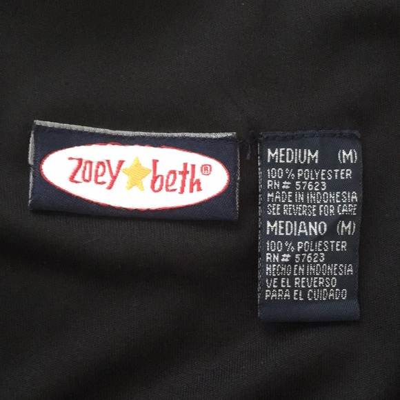 ZOEY BETH V-neck Sleeveless Dress Black Pink Floral Medium - Picture 9 of 10